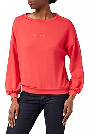 Mexx Damen Sweatshirts - Damen Sweater med rund hals Sweatshirt, Hibiscus, XS EU