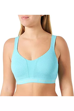 Triumph Damen Sport BHs - Triumph Energy Lite Sport BH – Bügelloser Sport-BH mit Spacer Cup Qualität und leicht gepolsterten Trägern – Sky Blue