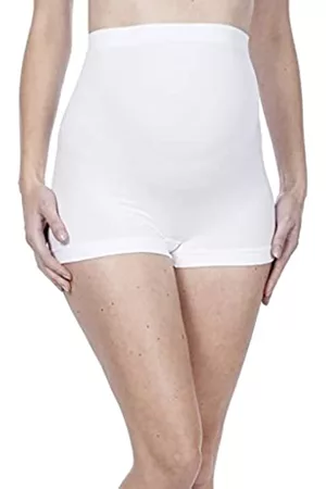 Noppies Damen Panties - Damen Seamless Short Umstandsunterhose, Weiß (White 01), 40 (Herstellergröße: M/L)