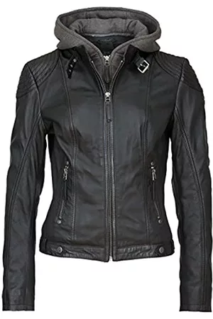 Gipsy Damen Jacken - Cacey Frauen Lederjacke schwarz S 100% Leder Basics, Biker, Casual Wear