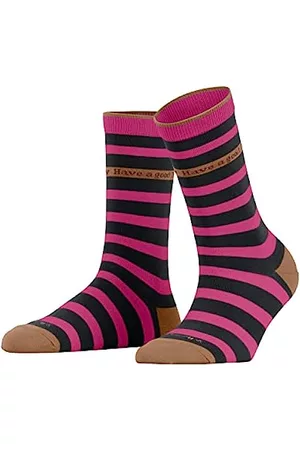 Burlington Damen Socken & Strümpfe - Damen Colour-Block Stripe Socken Nachhaltige Biologische Baumwolle dünn gemustert 1 Paar