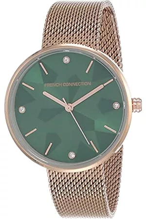 French Connection Analoge Armbanduhr für Damen, FCN00015C, rose gold