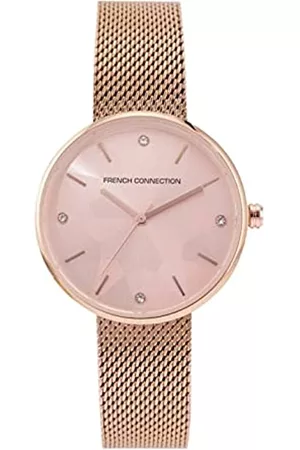 French Connection Analoge Armbanduhr für Damen, FCN00015B, rose gold