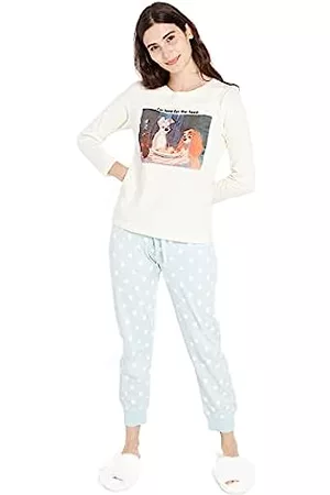 Disney Damen Schlafanzüge - Damen Lady and The Tramp Love Pyjamaset, Multi, Medium