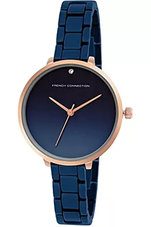 French Connection Analoge Armbanduhr für Damen, FCS001E, blau