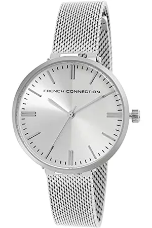 French Connection Analoge Armbanduhr für Damen, FCS002A, silber