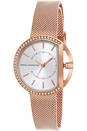 French Connection Damen Uhren - Analoge Armbanduhr für Damen, FCN00031B, rose gold