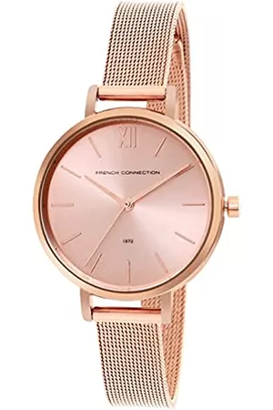 French Connection Analoge Armbanduhr für Damen, FCE22R, rose gold