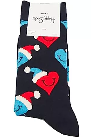 Happy Socks Socken & Strümpfe - Unisex Santa Love Smiley Socke, Multi, One Size