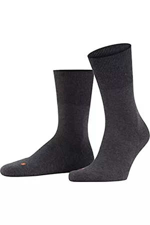 Falke Socken & Strümpfe - Unisex Socken Run, Baumwolle, 1 Paar, Grau (Dark Grey 3970), 44-45