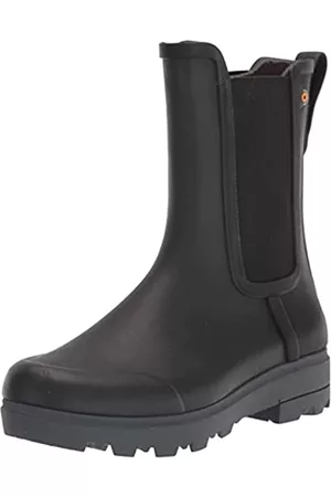 Bogs Damen Gummistiefel - Damen Holly Tall Chelsea Stiefel Gummistiefel, Schwarz, 38 EU