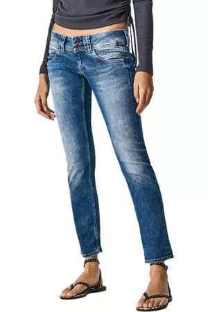 Pepe Jeans Damen Cropped Jeans - Damen Venus Jeans, 000denim, 32W / 30L