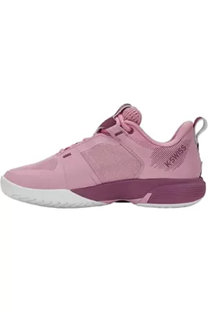 K-Swiss Damen Schuhe - Women's Ultrashot Team Tennis Shoe, Cameo Pink/Grape Nectar/White, 9.5 M