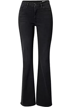 ESPRIT Damen Cropped Jeans - Damen 992EE1B358 Jeans, 911/BLACK Dark WASH, 24/32