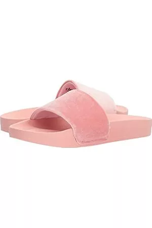 Chooka Damen Sandalen - Damen Slide Sandalen zum Reinschlüpfen, Velours-Blush, 40.5 EU