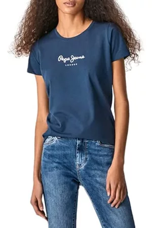 Pepe Jeans Damen Shirts - Damen NEW VIRGINIA SS N T-Shirt, 595NAVY, XS