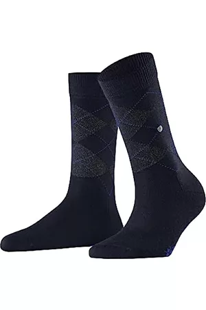 Burlington Damen Socken & Strümpfe - Damen Socken Marylebone Lurex W SO Wolle gemustert 1 Paar, Blau (Dark Night 6124), 36-41