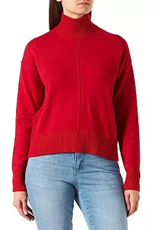 Mexx Damen Strickpullover - Womens Pullover Sweater, Red, M