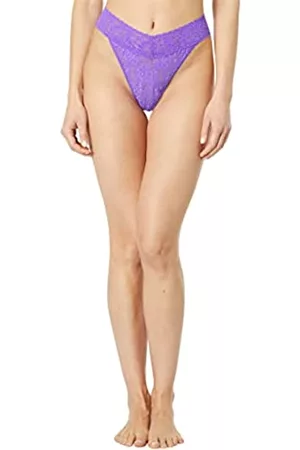 Hanky Panky Damen Strings - Damen Signature Lace Original Rise Tanga Tangahöschen, Vivid violett, One Size