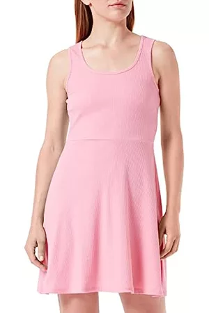 VERO MODA Damen Freizeitkleider - Women's VMTICA SL Mini JRS Dress, Prism Pink, M
