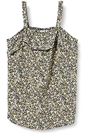 NAME IT Damen Shirts - Girl's NKFVINAYA Flounce Strap TOP HHH Trägertop, Golden Haze, 158/164