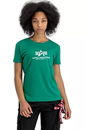 Alpha Industries Damen Sweatshirts - Damen New Basic T Wmn Sweatshirt, Dschungelgrün, 42