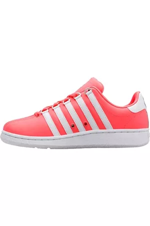 K-Swiss Damen Klassischer VN Leder Sneaker, Fluo Pink/Weiß/Liberty, 38 EU