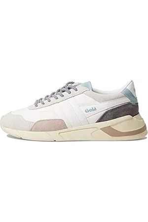 Gola Damen Low-Top Sneaker, Weiß/Puderblau/Blüten, 37 EU