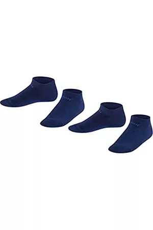 Falke Socken & Strümpfe - ESPRIT Unisex Kinder Sneakersocken Foot Logo 2-Pack, Baumwolle, 2 Paar, Blau (Marine 6120), 27-30