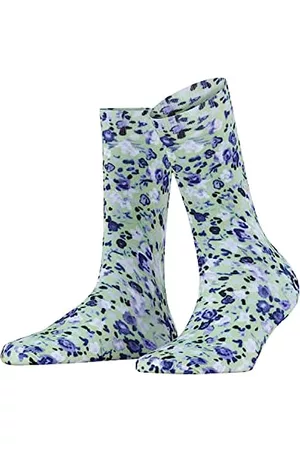 Burlington Damen Socken & Strümpfe - Damen Painted Flower Socken Baumwolle dünn gemustert 1 Paar