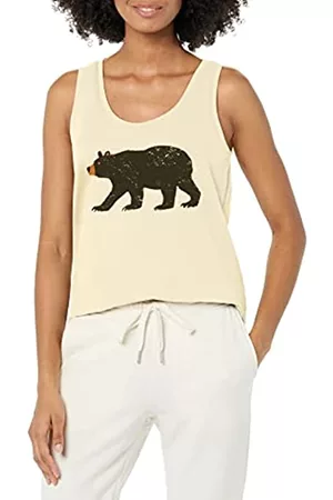 Hatley Damen Schlafanzüge - Damen Pyjama-Tanktop Pyjamaoberteil, Black Bear, 42