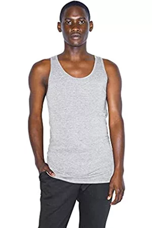 American Apparel Damen Tanktops - Herren Tri-Blend Sleeveless Tank Hemd, Grau-Athletic Grey, Klein