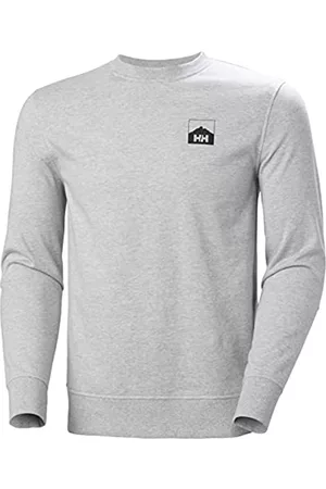 Helly Hansen Damen Shirts - Damen Nord Graphic Crew Sweatshirt Hemd, Graues Melange-Ebenholz, S