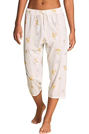 Calida Damen Hosen & Jeans - Damen Favourites Sunflower Hose, Star White, 36-38