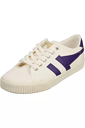 Gola Damen Tennis Mark Cox Sneaker, Cremefarben/Violett, 37 EU