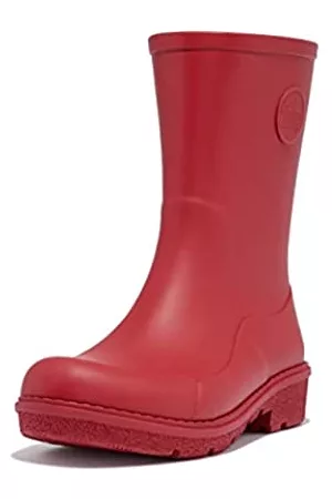 FitFlop Damen WONDERWELLY Short Regenstiefel, Rich Red, 41 EU