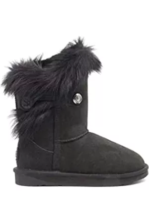 Australia Luxe Collective Unisex-Kinder Nordic Shearling Mode-Stiefel, schwarz
