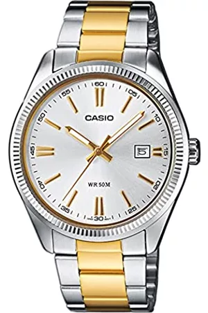 Casio Damen Damen Analog Quarz mit Edelstahl Armbanduhr LTP 1302PSG 7A