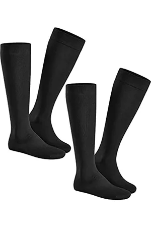 Hudson Damen Socken & Strümpfe - Damen ONLY 2-Pack KSH Kniestrümpfe, Black, 39/42 (2er Pack)
