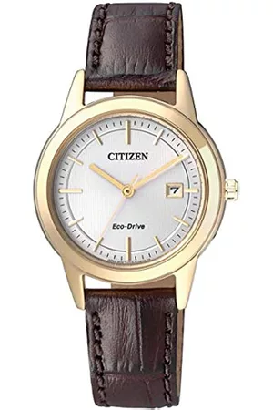 Citizen Damen Analog Quarz Uhr mit Leder Armband FE1083-02A