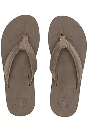 Volcom Herren Sandalen - Fathom Herren-Sandalen aus Kunstleder, Verblasste Armee, 41 EU