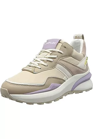 Replay Damen Sneakers - Damen Athena Run Sneaker, 002 BEIGE, 37 EU