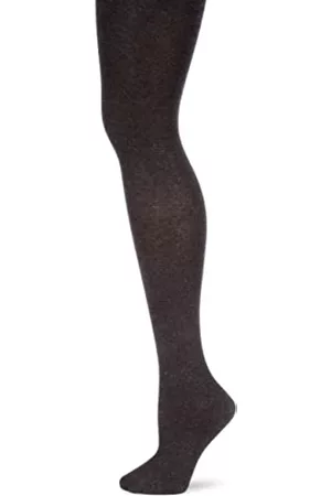 Hudson Damen Strumpfhosen - Damen Montana Comfort Size Strickstrumpfhose, Grau (Grau-mel. 0550), 47-49 EU