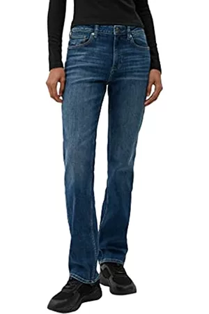 QS by s.Oliver Women's Jeans-Hose, Catie Slim, Straight Leg, Blue, 42/30