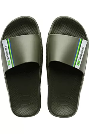Havaianas Schuhe - Unisex Rutsche Brasil Grün Schiebe-Sandalen, 38/39 EU