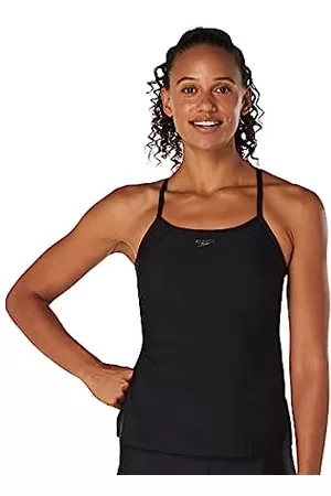 Speedo Damen Tankinis - Damen U-Ausschnitt Tankini-Top, Sheen Black, X-Large