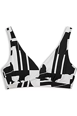 ESPRIT Damen Bikinis - Wattiertes Bikinitop mit Retroprint für große Cups