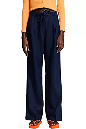 ESPRIT Damen Hosen & Jeans - Damen 033ee1b345 Hose, 400/Navy, 44W / 34L
