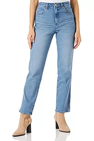 Wrangler Damen Baggy & Boyfriend Jeans - Women's MOM Straight Pants, Mauna, W29 / L34