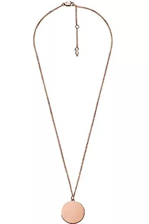 Fossil Damen Halsketten - Damenkette Drew Anhänger Edelstahl roségoldfarben, JF04386791